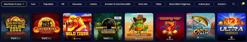 Booms Bet Casino machines à sous